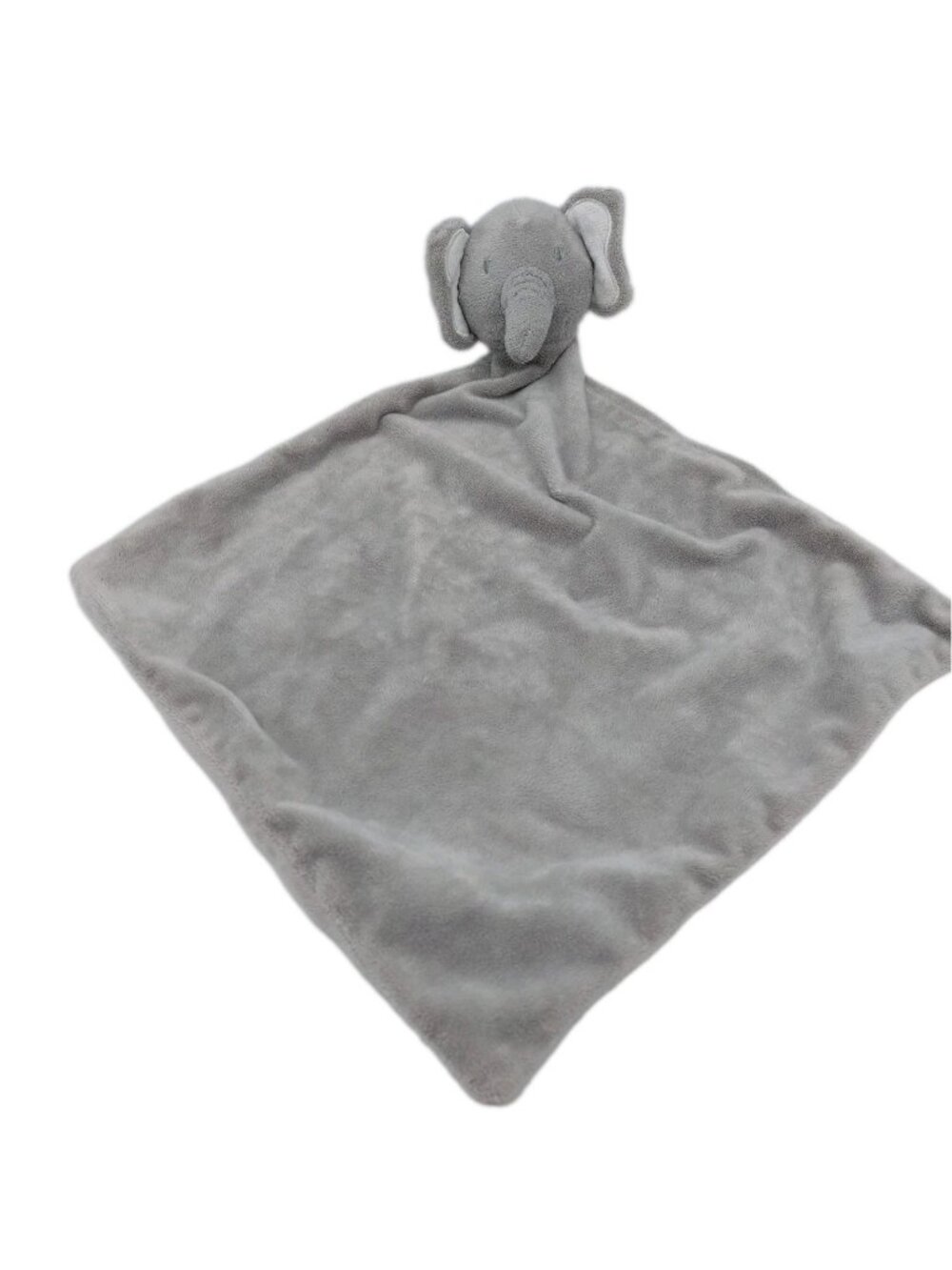 Modern Baby Gray Elephant Lovey Plush Security Blanket